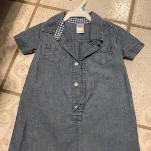 18 months babies romper color blue with buttons